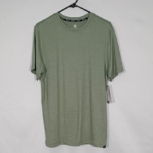 NWT GAIAM Mens Sea Spray Heather Everyday Basic Crew Fitness Slim Fit Size Med